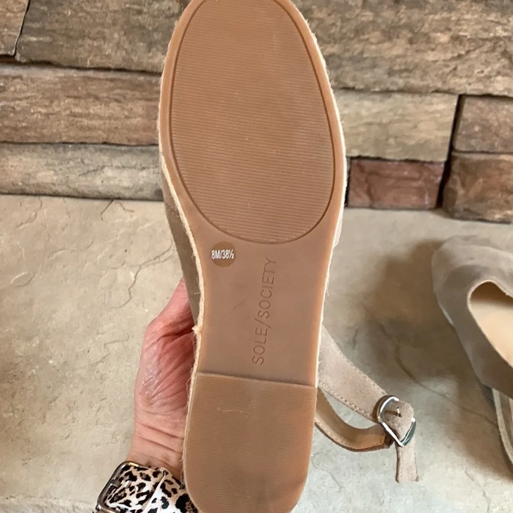 Sole Society size 8 leather sandals